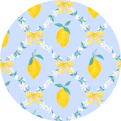 Grand Millennial Lemon Trellis - Shirley’s Ruffles Diaper Set