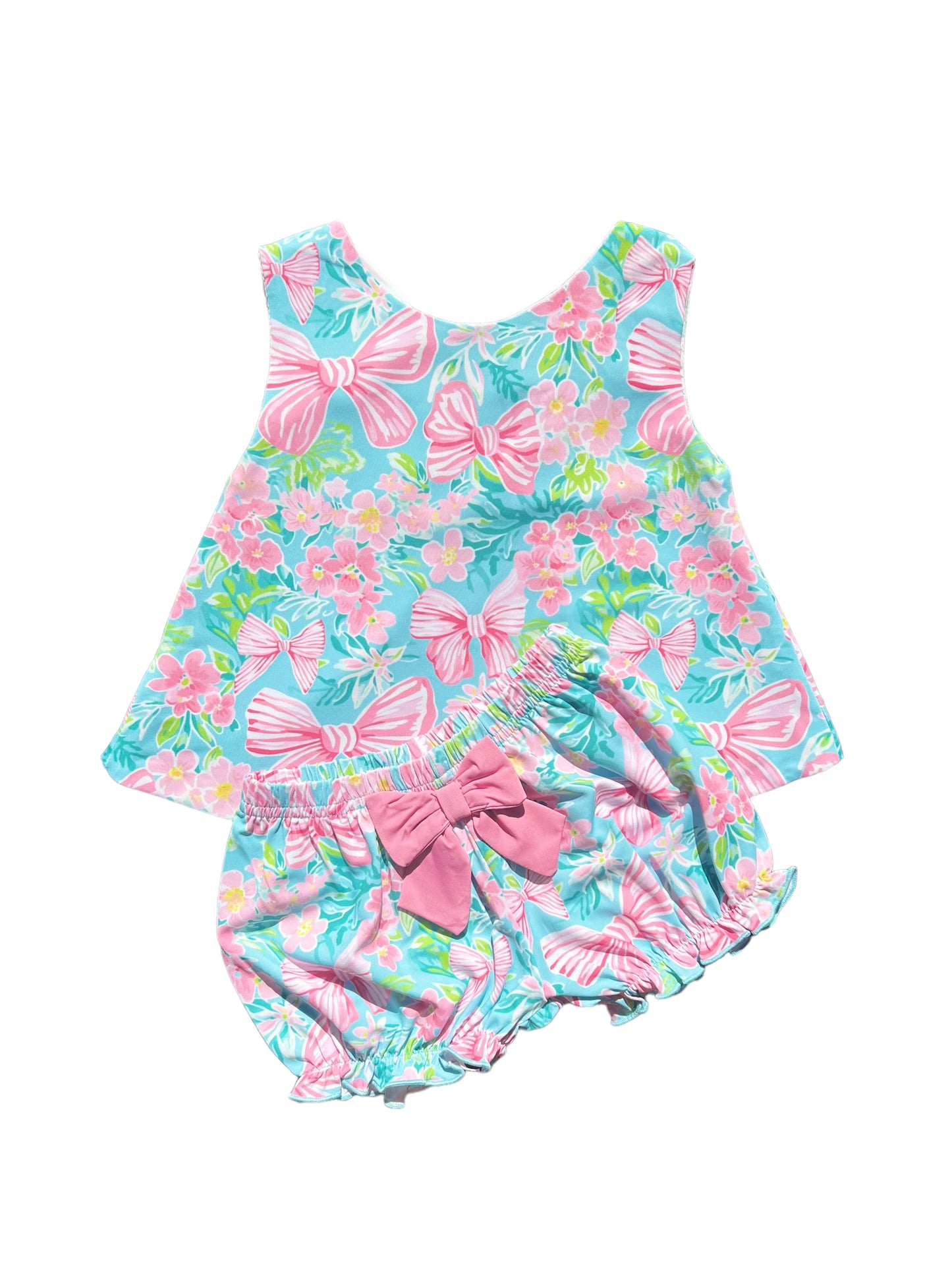 Rosie’s Tab Back Bloomer Shorts Set