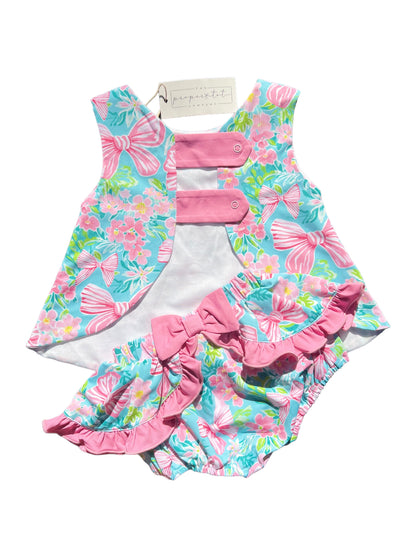 Rosie’s Tab Back Diaper Bloomer Set