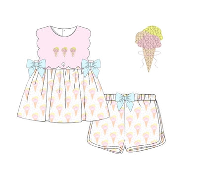 RTS - Camp’s Cones - Mary Katherine’s French Knot Shorts Set