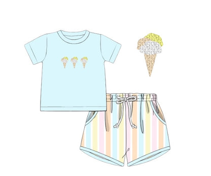 RTS - Camp’s Cones - Saylor’s French Knot Shortie Set