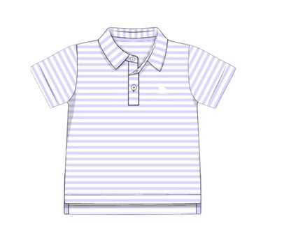 Proper Polo - Periwinkle Petals and Stripes