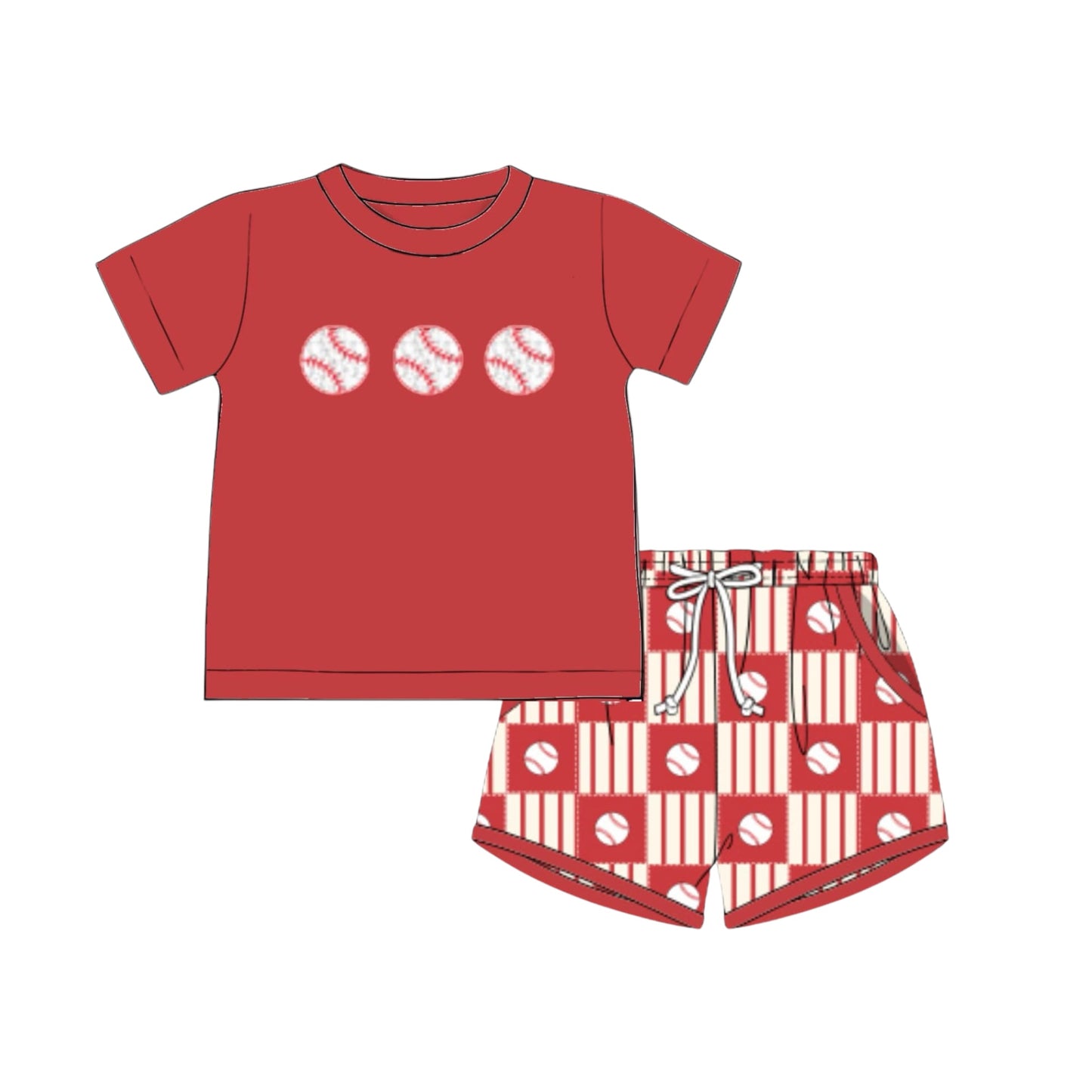 Hudson’s Home Run - Saylor’s French Knot Shortie Set