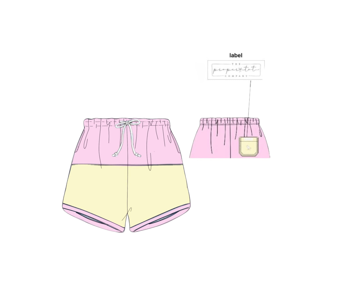 RTS - Lemon Bliss- Andrew’s Swim Trunks