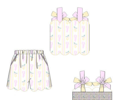 Oh, To Be Loved Bayou - Ophelia’s Smocked Back Short Set