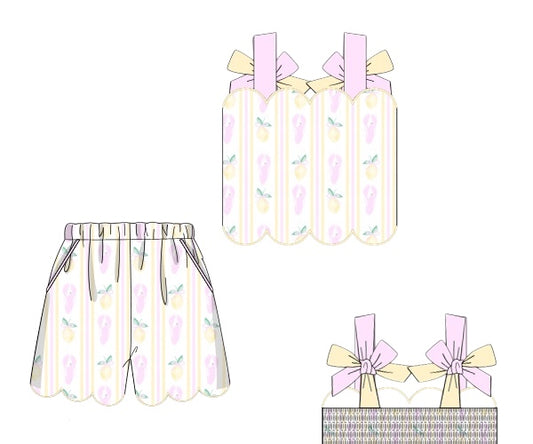 Oh, To Be Loved Bayou - Ophelia’s Smocked Back Short Set