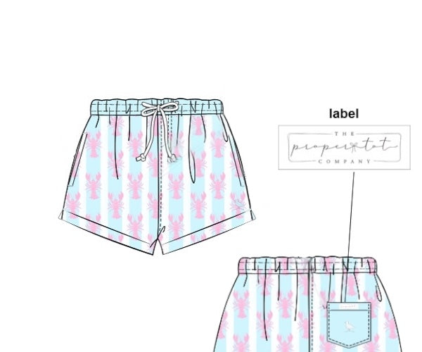 Lobster Trellis - Andrew’s Swims Trunks - Boy