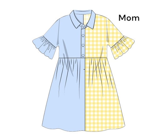 Grand Millennial Lemon Trellis - Gwendolyn’s Dress - Mom
