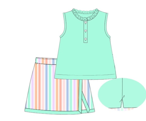 Sorbet Stripes - Judith’s Skort Set