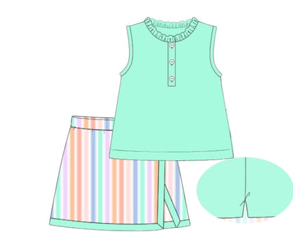 Sorbet Stripes - Judith’s Skort Set