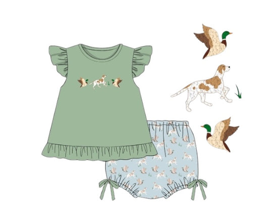 Mallards and Retrievers - Gabby’s French Knot Diaper Set