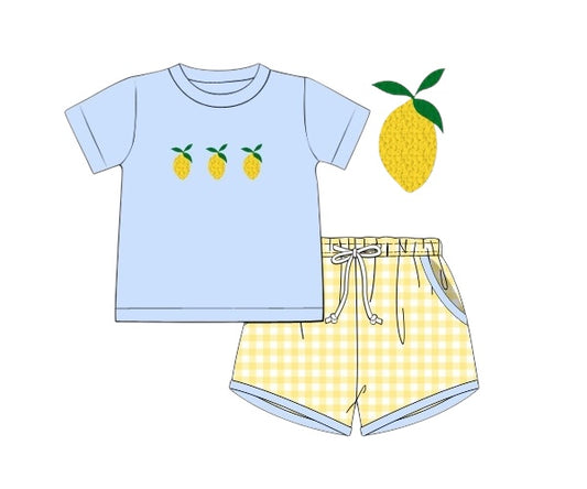 Grand Millennial Lemon Trellis - Saylor’s French Knot Shorties Set