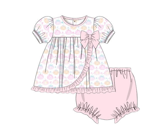 Proper Pumpkin Patch - Shirley’s Ruffles Diaper Set