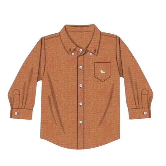 Autumn Hues- Proper Button Up- Boy