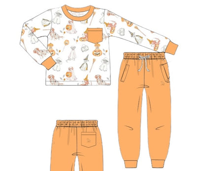 RTS - Trick or Treat Pups - Saylor’s Pocket Joggers Set
