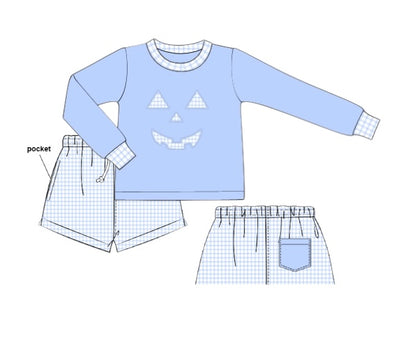 RTS- TPTC Jack ‘O Lantern - Saylor’s Appliquéd Shorties Set