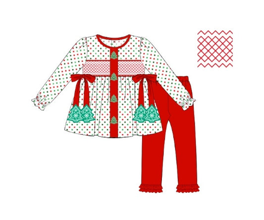 Oh, Christmas Tree - Stella’s Smocked Leggings Set