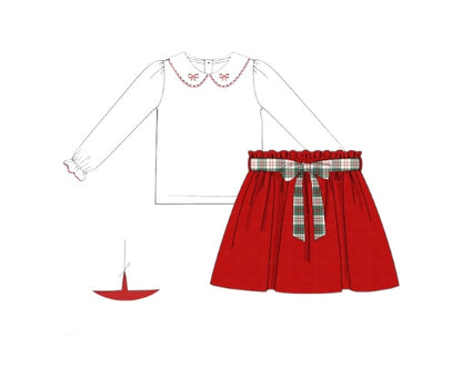 Classic Family Christmas- Mckenzie’s Plaid Skort Set