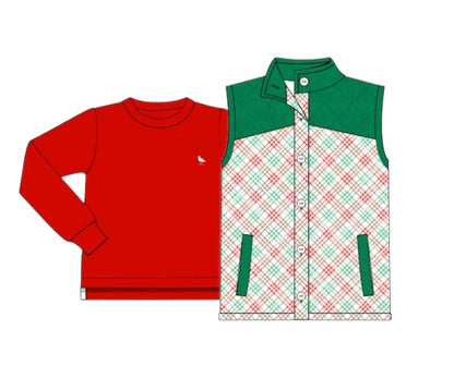 Have Yourself A Merry Little Christmas PO16:  Proper Tee and Vest