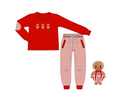 Preppy Gingerbread Classic - Saylor’s Banded Joggers Set
