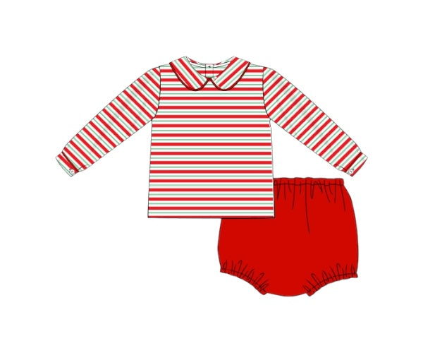 Joyful Floral PO16: Boy’s Diaper Set