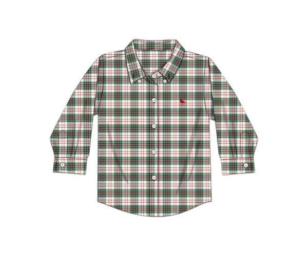 Classic Family Christmas - Proper Button Up Plaid Shirt
