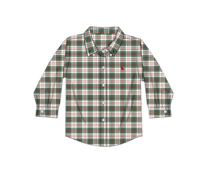 Classic Family Christmas - Proper Button Up Plaid Shirt