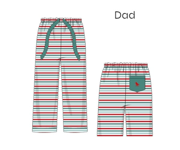 Baubles and Bows Lounge - Dad’s Initials Loungewear Pants