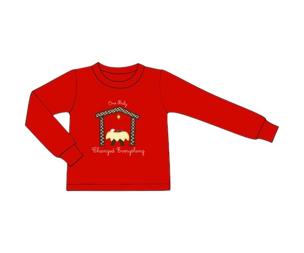 One Baby Changed Everything - Saylor’s Appliqué Long Sleeve Tee