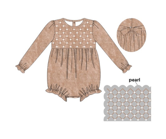 Velvet Christmas - Henrietta’s Geo Smocked Bubble