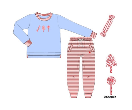 Good Tidings Treats - Saylor’s French Knot Joggers Set