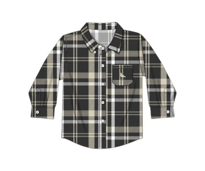 Midnight Clause - Proper Button Up Plaid Shirt
