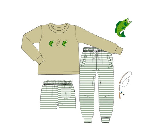 Bass and Bows - Saylor’s French Knot Joggers Set