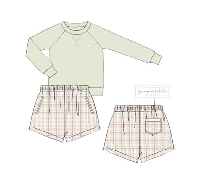Clover and Blooms - Crew Short Set
