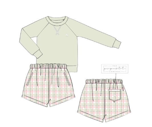Clover and Blooms - Crew Short Set