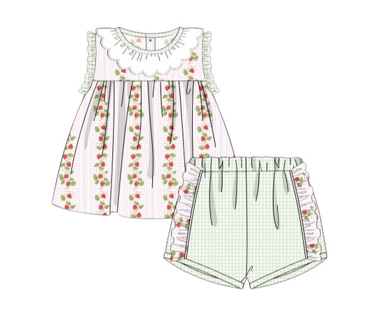 Strawberry Dreams - Presley Shorts Set