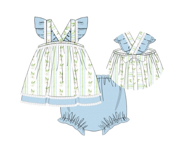 Magnolia Charm - Myra Lou Diaper Set