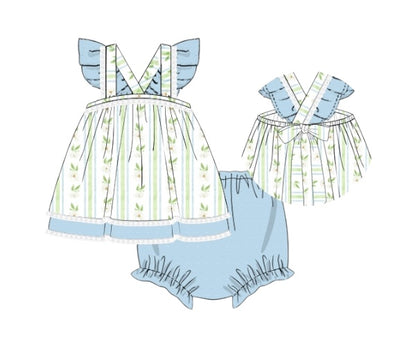Magnolia Charm - Myra Lou Diaper Set