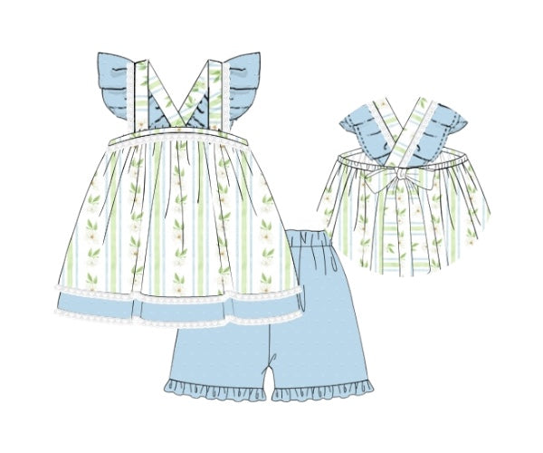 Magnolia Charm - Myra Lou Shorts Set