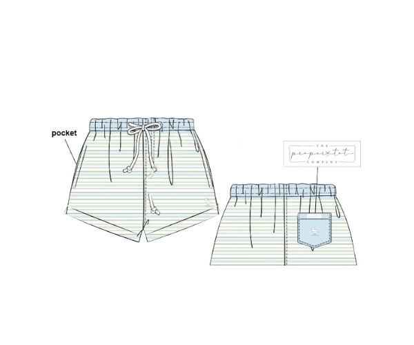 Parton’s Garden - Andrew’s Swim Trunks