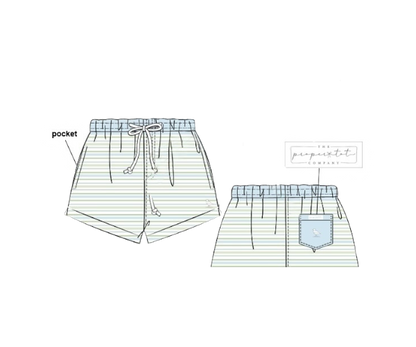 Parton’s Garden - Andrew’s Swim Trunks