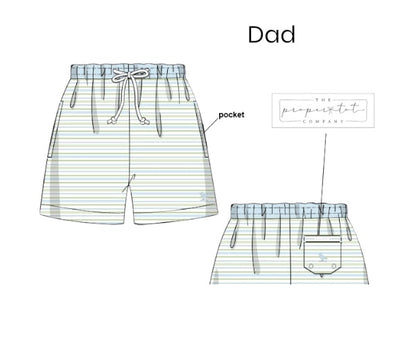 Parton’s Garden - DAD - Swim Trunks