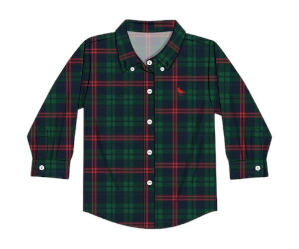 Holiday Heritage Plaid: Boy Button-down