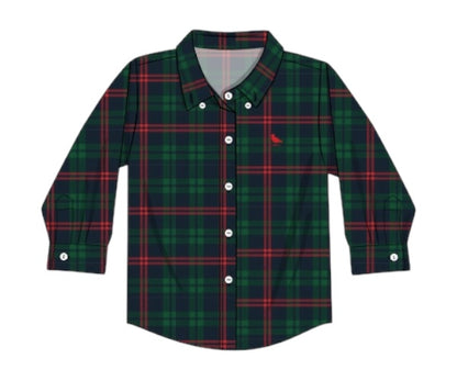Holiday Heritage Plaid: Boy Button-down