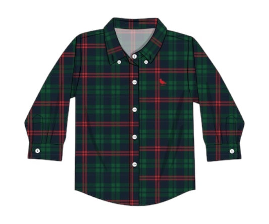 Holiday Heritage Plaid: Boy Button-down
