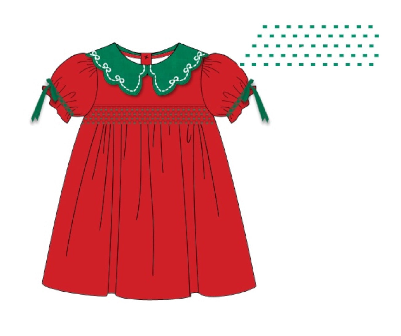 Yuletide Charm: Girl Dress