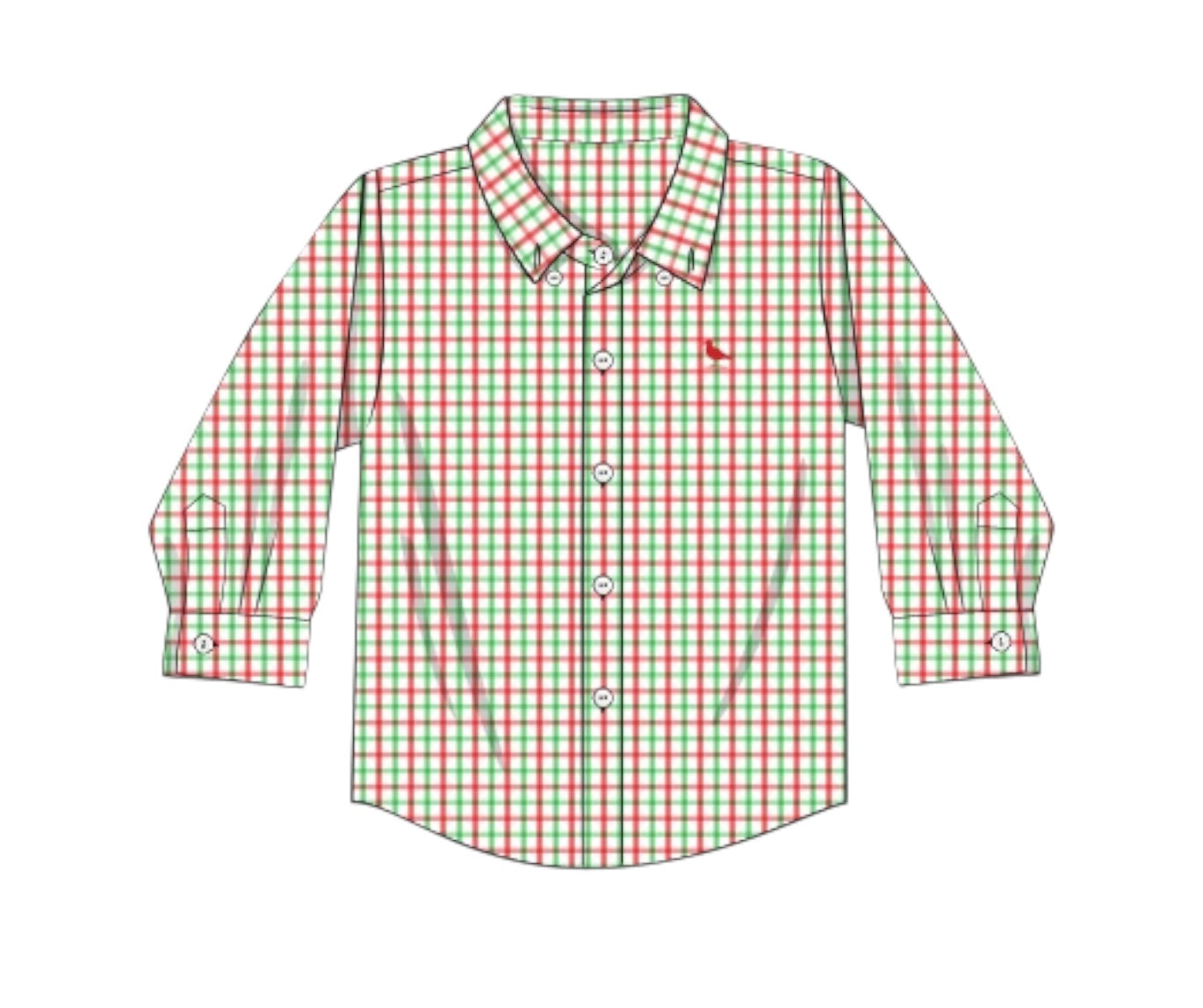 Yuletide Charm: Boy Button-down