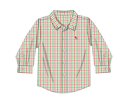 Yuletide Charm: Boy Button-down
