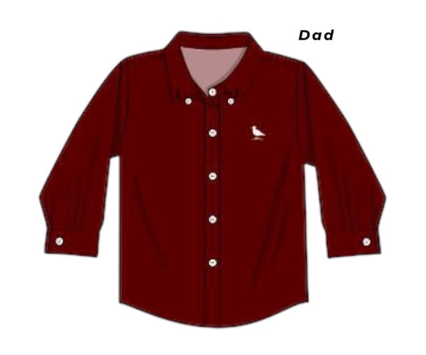 Hollyberry Velvet: DAD Button-Down