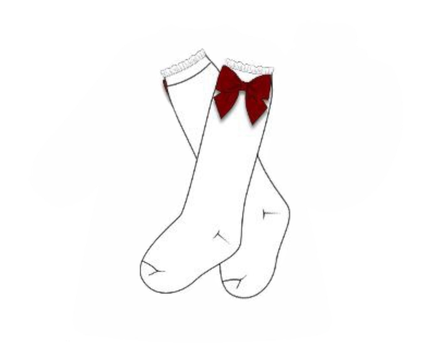 Hollyberry Velvet: Girl Socks